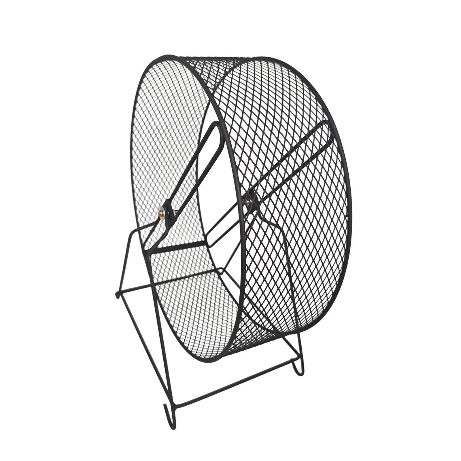 Fzaqwen Iron Hamster Running Exercise Wheel Toy Guinea Pig Jogging Wheel for Maintaining 32x19x36.5cm