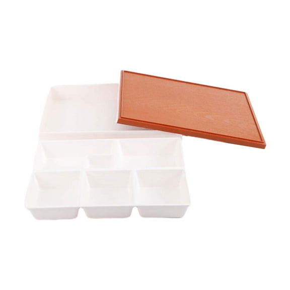Fzaqwen Japanese Bento Box Stackable Lunch Bento Box Traditional Japanese Sushi Tray for 5 grids