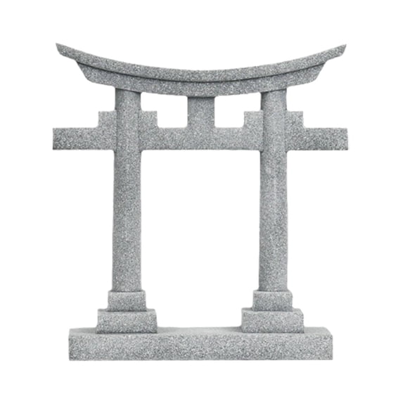 Fzaqwen Japanese Torii Gate Miniature Sculpture Crafted from PVC Material for Home Decor 7.1x2.3x8.3cm