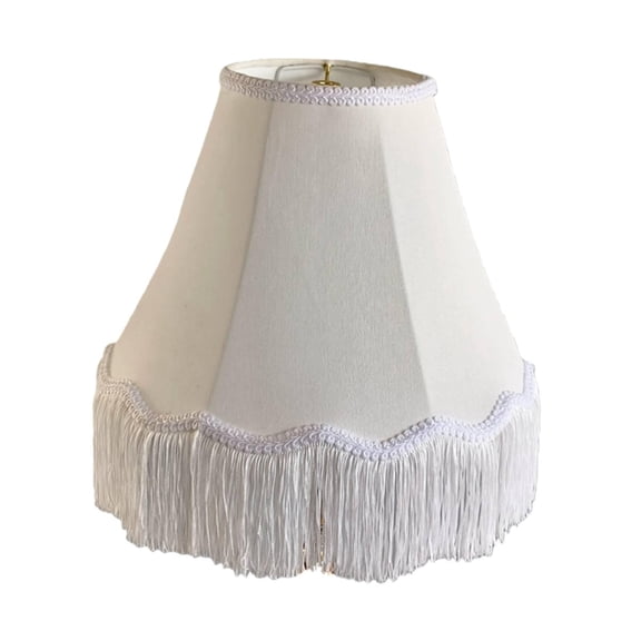 Fzaqwen Lamp Cover Scallop Lampshade Romantic with Tassels Vintage Lampshade Victorian Lamp Shade for Office Home Bedroom Living Room Style C