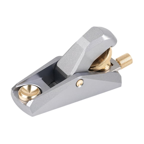 Fzaqwen Low Angle Block Plane Aluminum Alloy for Woodworking Professional Wood Plane Mini Silver