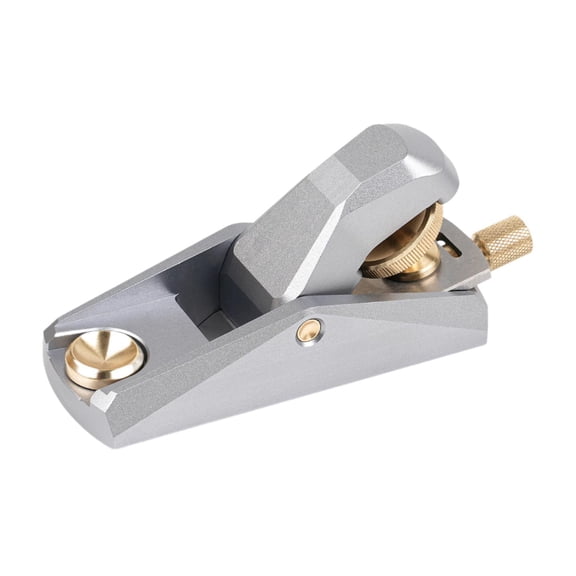 Fzaqwen Low Angle Block Plane Aluminum Alloy for Woodworking Professional Wood Plane Silver