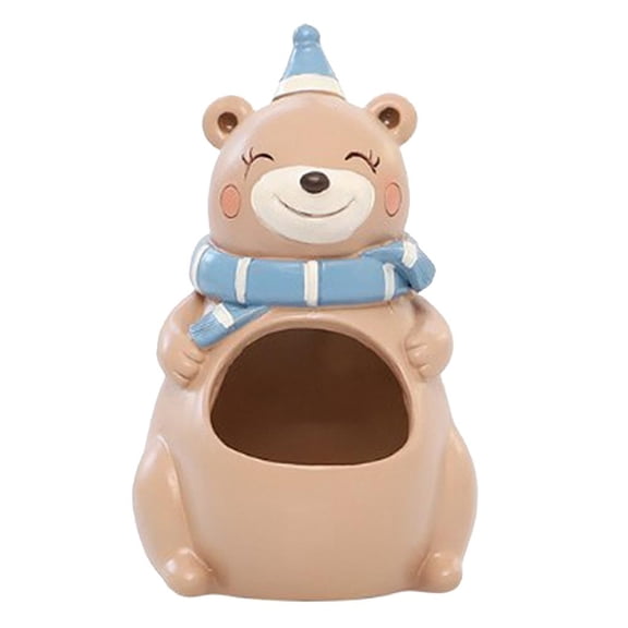 Fzaqwen Mini Flowerpot Succulent Plant Pot Cartoon Cactus Plant Pot Vase for Home Office Bear