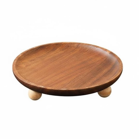 Fzaqwen Modern Vanity Tray Catchall Tray Organizer Acacia Wood Material with Raised Rim for Clutter Control in Entryway Living Room and Office