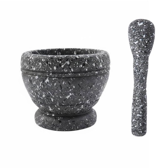Fzaqwen Mortar and Pestle Garlic Bowl Herb Muddler Thickened PP Material Anti Shatter Build for Households Sauces Dips and Dressings