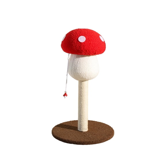 Fzaqwen Mushroom Shape Cat Scratch Post Cute Unique Cat Scratcher Pole for Kitty Cat