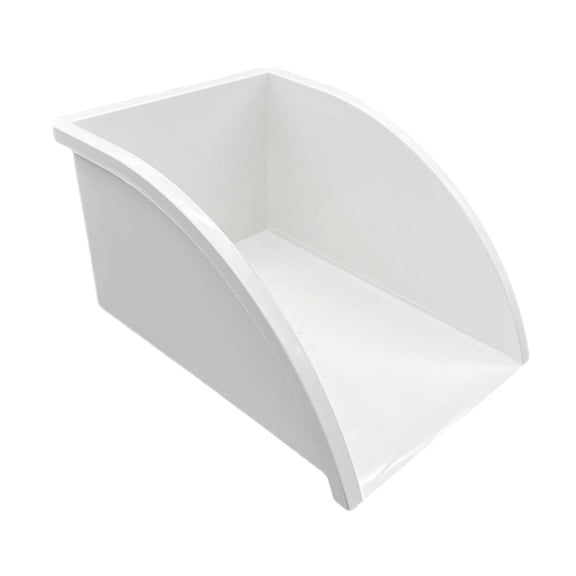 Fzaqwen PVC Rainwater Collect Dustpan Downspout Extension Splash Block Water Catcher for White
