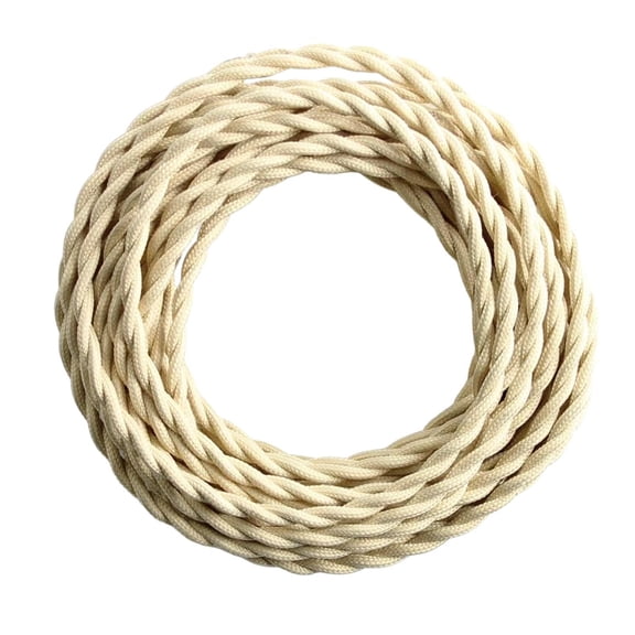 Fzaqwen Pendant Light Cord Decoration Retro 5M with Hemp Rope DIY Lighting Fixture Cable beige