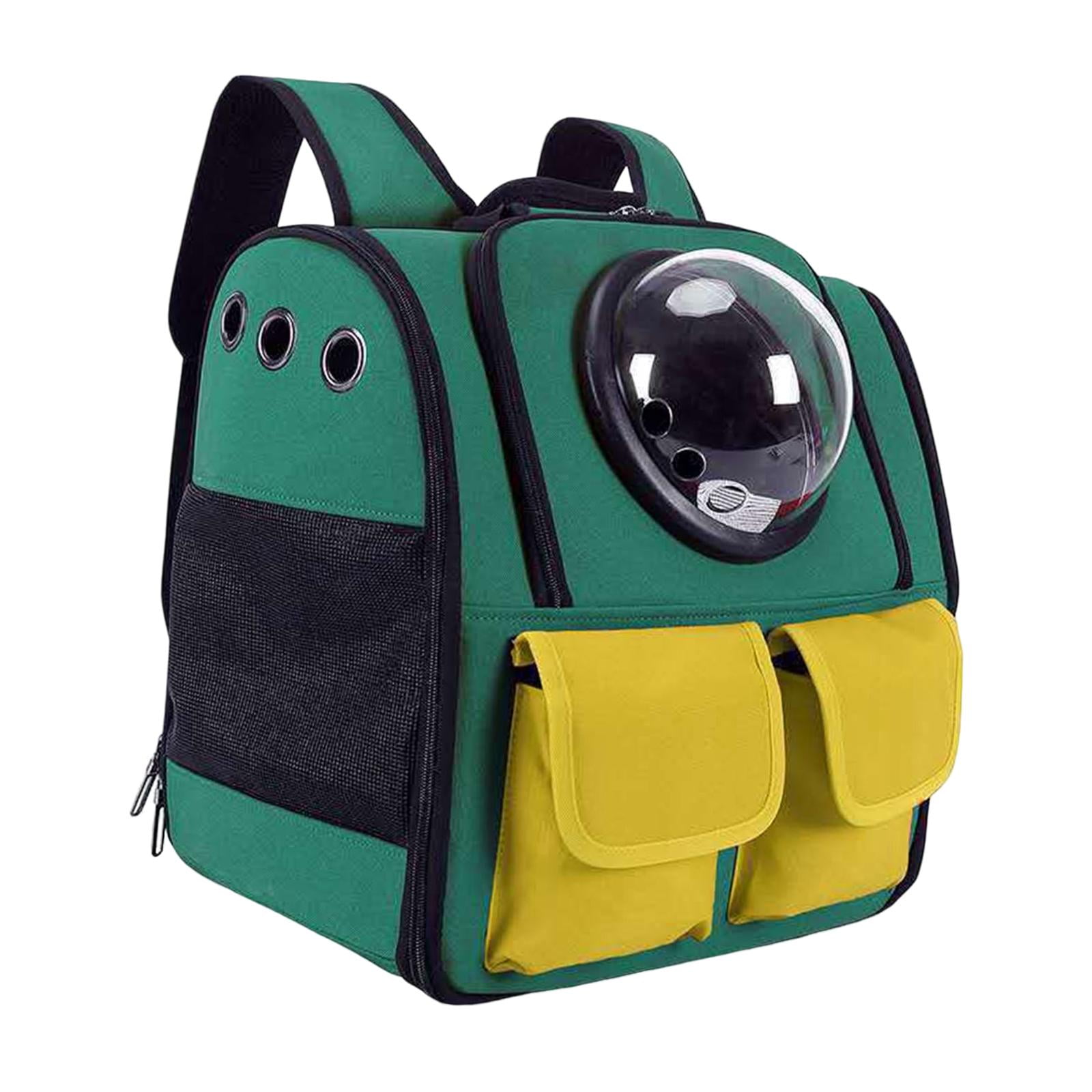 Fzaqwen Pet Carrier Backpack Dog Backpack Mesh Breathable Backpack Cat Dog Carrier Space Green
