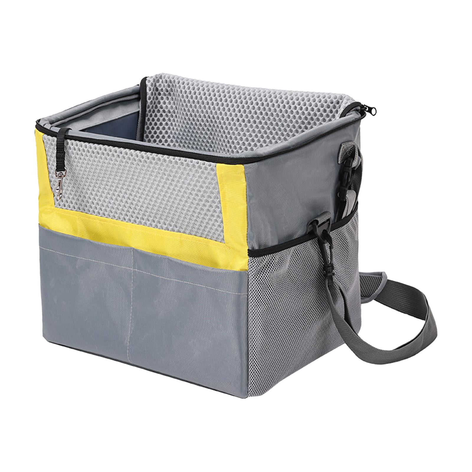 Fzaqwen Pet Carrier Backpack Dog Bike Basket Breathable Bicycle Basket Front Carry Kitty