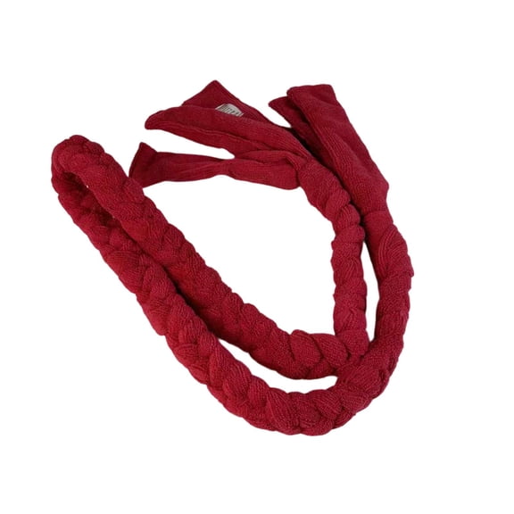Fzaqwen Pilates Rope Assisting with Arm Stretch Inelastic Soft Polyester Braided Red for