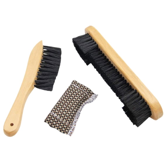 Fzaqwen Pool Table Cleaning Brush Set Cleaning Cloths Wooden Pool Table Brushes Billiard