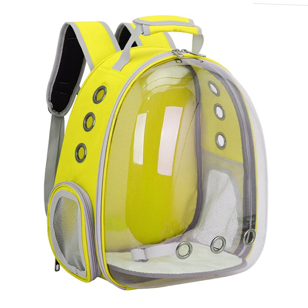 Fzaqwen Portable Pet Carrier Travel Breathable Backpack dogs and cats Puppy Waterproof Yellow