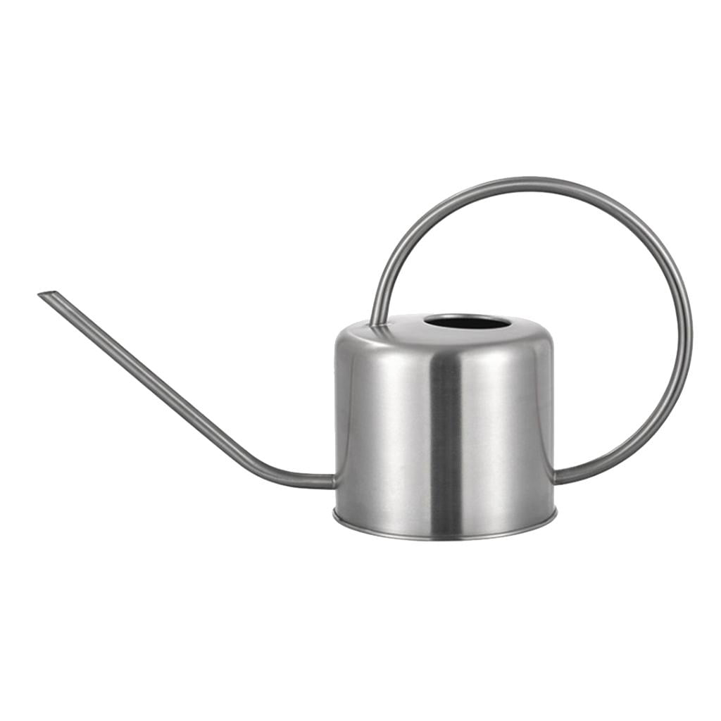 Fzaqwen Potted Flower Watering Can Indoor Watering Kettle with Long Mouth Rose Gold Silver