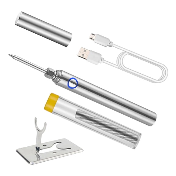 Fzaqwen Quick Charge Electric Soldering Iron Mini Welding Tools Electric Soldering Iron Sliver Tip A