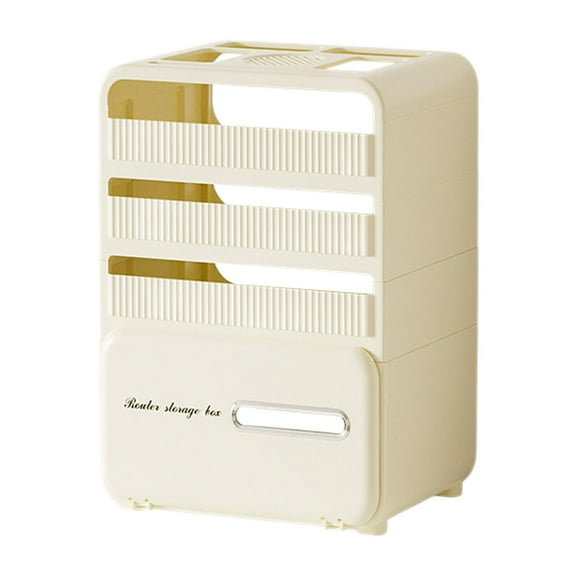 Fzaqwen Router Storage Box Router Hider Box Modern Power Cord Socket Storage Case Router 4 Layers