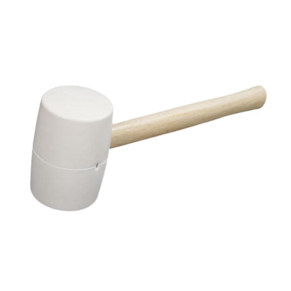 Fzaqwen Rubber Mallet Hammer Ergonomic Lightweight White Hammer for Flooring 1050g