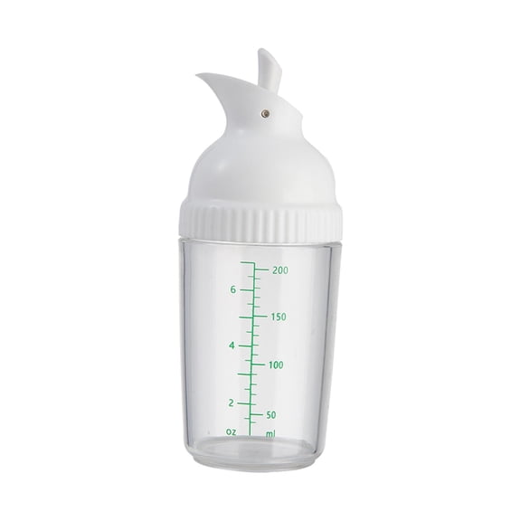 Fzaqwen Salad Shaker Dispenser, Easy Pour Joint Container, Universal Cruet Oil Dispenser White
