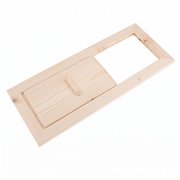 Fzaqwen Sauna Ventilation Inlet Panel Wooden Air Vent Adjustable Airflow Smooth Edges for Traditional Home Sauna and Spa Spaces