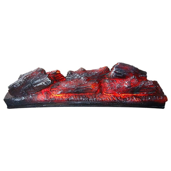 Fzaqwen Simulation Electric Fireplace Resin Lamp for Props Christmas Bedroom Living Room