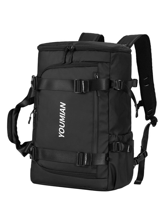 Ski Backpack Ski Boot Bag Large Capacity Men Women Comfortable Ski Boot Backpack Black