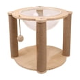 thumbnail image 1 of Fzaqwen Space Capsule Cat Bed Cat Scratching Wood Play Condo House Activity Center Kitty Four Pillars, 1 of 7