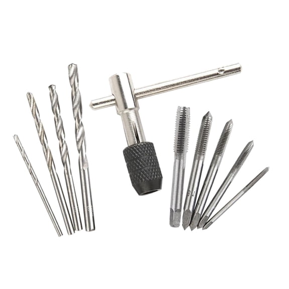 Fzaqwen T Handle Tap Wrench Set & Twist Drill Bits Hand Tool T-Handle Tap Wrench Tapping 1Pcs