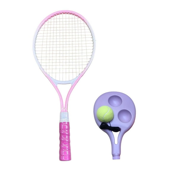 Fzaqwen Tennis Trainer Rebound Ball Professional Single Player Solo Training with String Pink
