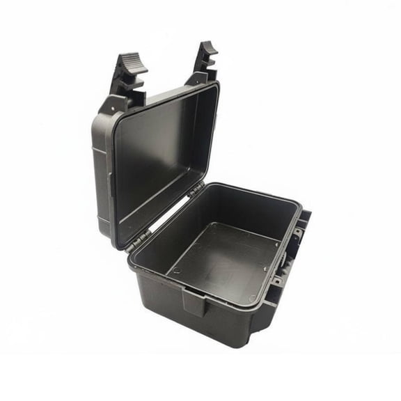 Fzaqwen Toolbox Storage Container Hard Tool Case Impact Resistant PP Build Customizable EVA Lining for Contractors Diyers Job Sites