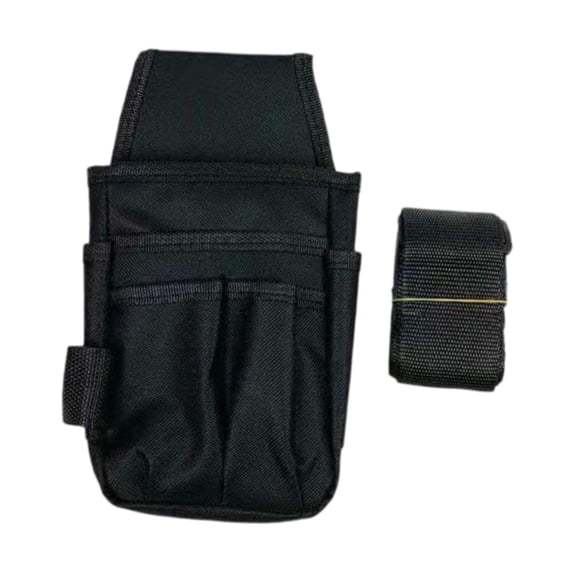 Fzaqwen Waist Belt Tool Storage Pouch Organizer Construction Tool Portable Multi Purpose Black