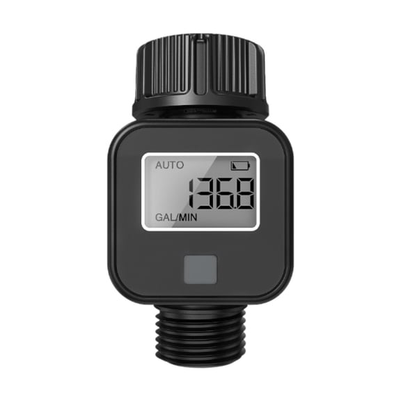 Fzaqwen Water Flow Meter CLEAR Screen for Outdoor RV Water Tank Filling Lawn Sprinkler