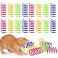 thumbnail image 1 of Keyohome Colorful Springs Cat Toy,48 Pcs Cat Coil Toy Durable Plastic Spiral Spring Cat Toy Interactive Cat Toy Creative Cat Activity Toy Cat Bouncing and Training Fun Gift, 1 of 9