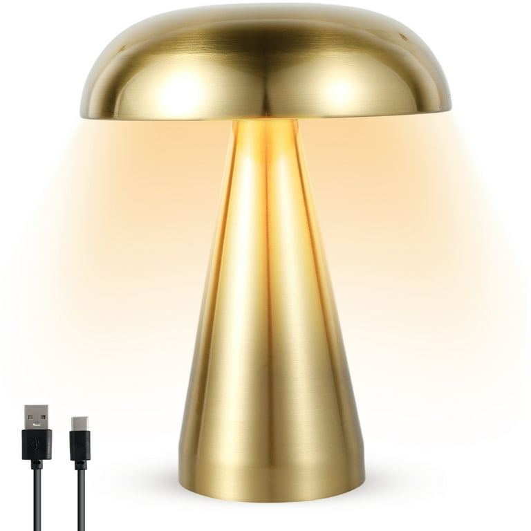 Gold mushroom lamp deals