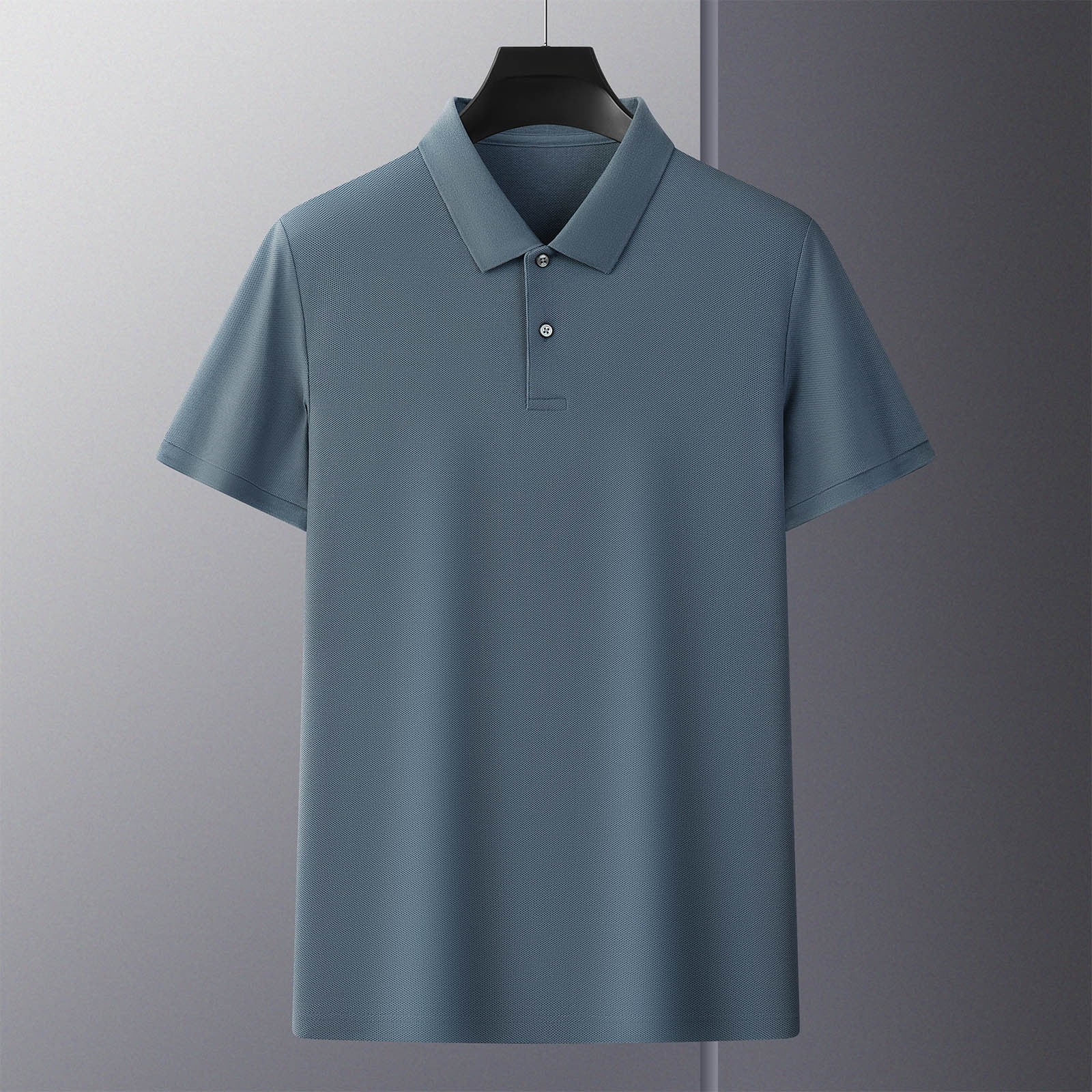 Fznquz Button Up T Shirts for Men Under $5 Gray Short Sleeve Polo