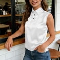 thumbnail image 1 of Fznquz Casual Long Tank Tops for Women Summer White Dressy Tank Tops V Neck Cute Plain Shirts, 1 of 8