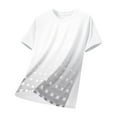 thumbnail image 1 of Fznquz Casual Mens Shirts White Short Sleeve Loose Fit Summer Crew Neck Boys Shirt XXXXL, 1 of 2