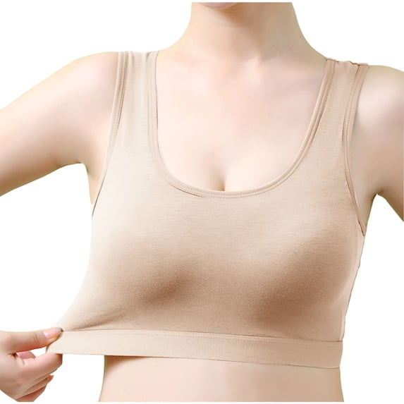 Fznquz Cotton Women Sports Bra Seamless Gym Breathable Bras for Women