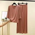 thumbnail image 1 of Fznquz Cozy Womens Winter Pajamas Soft 2 Piece Pajamas Tops Pants Long Sleeve Warm Plus Size Winter Pjs for Women Set, 1 of 5