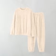 thumbnail image 1 of Fznquz Flannel Plus Size Pajamas for Women Set Winter 2 Piece Lounge Top and Pants Long Sleeve Pj Set, 1 of 3