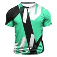 thumbnail image 1 of Fznquz Graphic Men's T Shirts Summer Crew Neck Green Tshirts Short Sleeve Casual Shirt L, 1 of 4