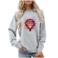 Fznquz Gray Sweatshirts Women Long Sleeve Y2K Oversized Sweatshirt