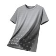 thumbnail image 1 of Fznquz Gray Tee Shirts Mens Short Sleeve Casual Loose Fit Summer Crew Neck Shirt XL, 1 of 2