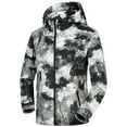 thumbnail image 1 of Fznquz Jackets for Men Black Waterproof Rain Winter Casual Camo Men Coat L, 1 of 5