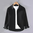 thumbnail image 1 of Fznquz Long Sleeve Mens Button Up Shirt Black Button Down Casual Fall Shirts Lightweight Trendy 2025 Men Clothes, 1 of 3