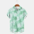 thumbnail image 1 of Fznquz Men's Hawaiian Shirts Short Sleeve Casual Summer Shirt Floral Button Down Beach Men Clothing, 1 of 4