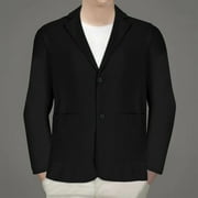 Fznquz Mens Jackets Clearance Black Blazer Sport Coats Suit Fall Winter Casual Mens Coats L