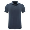thumbnail image 1 of Fznquz Mens Polo Shirt Dress Gray Basic Polos Moisture Wicking Quick Dry Button Short Sleeve Shirts M, 1 of 3