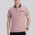 thumbnail image 1 of Fznquz Mens T Shirts Summer Casual Pink Polos Dry Fit Collared Button Shirts for Men XL, 1 of 5