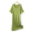 thumbnail image 1 of Fznquz Nightgowns for Women Loungewear Casual Short Sleeve Nightdress Soft Comfy Green Nighty, 1 of 9
