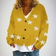 thumbnail image 1 of Fznquz Oversized Cardigans for Women Lightweight Long Sleeve Button Down Yellow Cardigan Flannel Soft Fall Women Fashion, 1 of 5